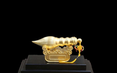 Bút Thư Pháp Mạ Vàng – Quà Tặng Thăng Hoa