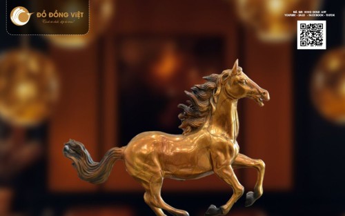 Tượng ngựa đồng phong thủy vượng khí 2026