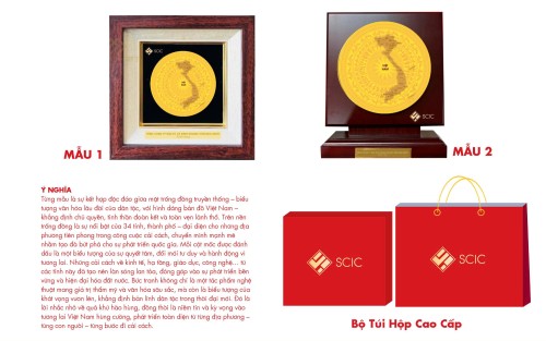 Tranh Bản Đồ Việt Nam 34 Tỉnh Thành Mạ Vàng 24K – King Gold Art