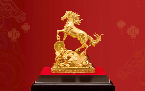 Tượng Ngựa Nhất Mã Phi Thiên Phú Quý: Quà Tết Bính Ngọ 2026
