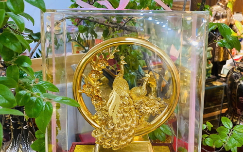 Quà Kỷ Niệm Ngày Cưới Uyên Ương Phú Quý Mạ Vàng