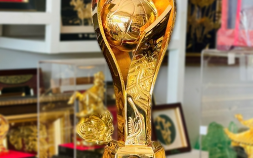 Cup bóng rổ mạ vàng 24k cao cấp chế tác tinh xảo
