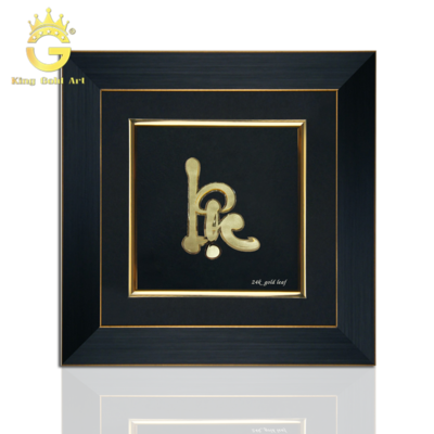 Tranh chữ lộc dát vàng 24k