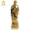 Đúc tượng Thánh Giuse bằng đồng dát vàng theo yêu cầu