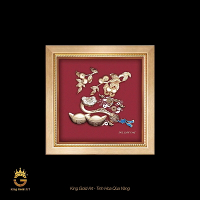 Tranh vàng Như Ý Cát Tường