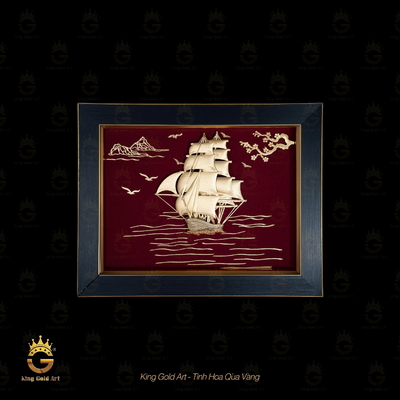 Tranh vàng Thuận Buồm Xuôi Gió mẫu 4