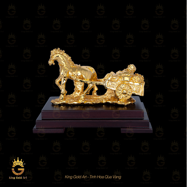 Tượng Ngựa vàng kéo Phật Di Lặc