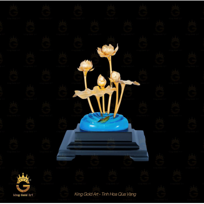 Chậu hoa sen vàng quà tặng phái đẹp