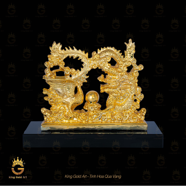 Tượng Long Phụng phong thủy mạ vàng 24k