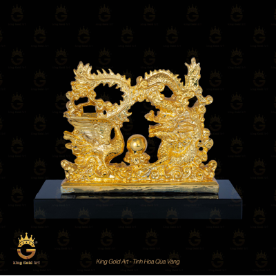 Tượng Long Phụng phong thủy mạ vàng 24k