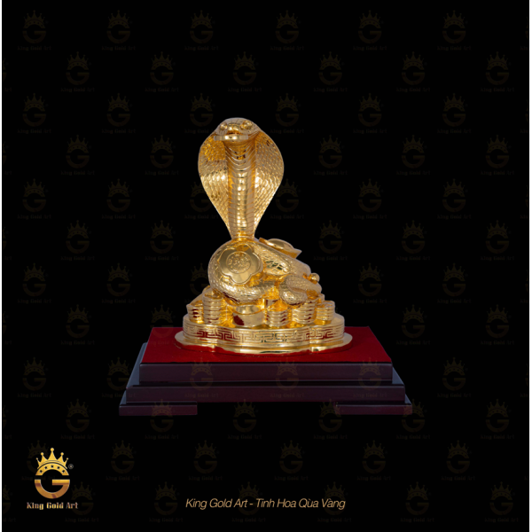 Tượng Rắn Trân mạ vàng 24k Quà tặng phong thủy cho người tuổi Tỵ