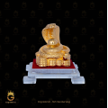 Tượng Rắn Vàng ôm Châu mạ vàng 24k