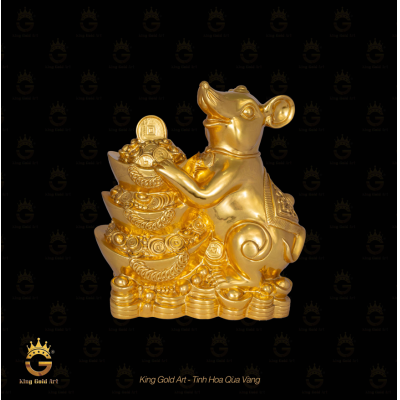 Tượng chuột phong thủy mạ vàng 