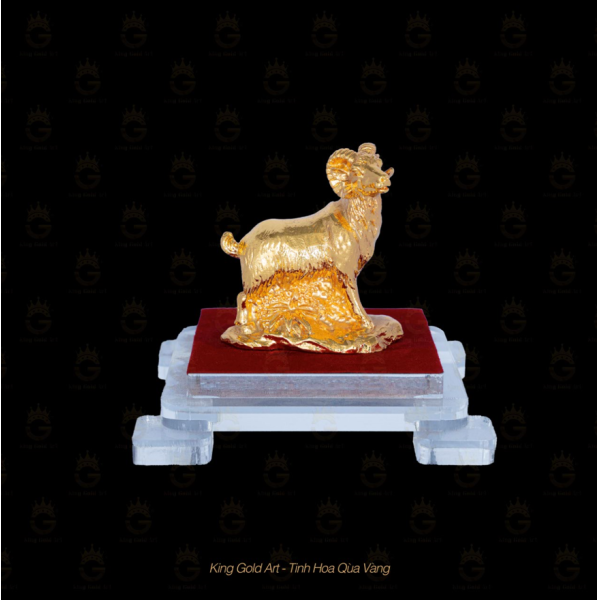 Tượng Dê vàng phong thủy - Quà tặng tinh hoa
