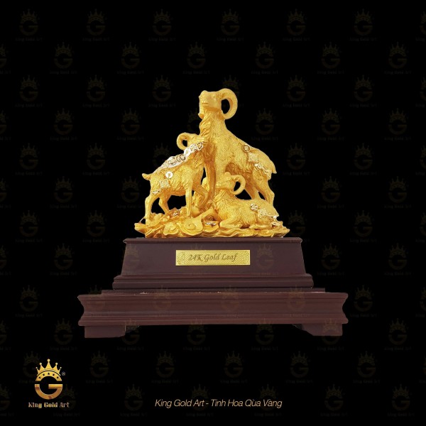 Tượng Dê Vàng Tam Dương Khai Thái