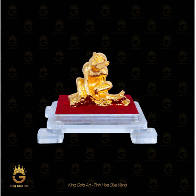 Tượng Khỉ phong thủy Vàng  – Quý linh tuổi Thân