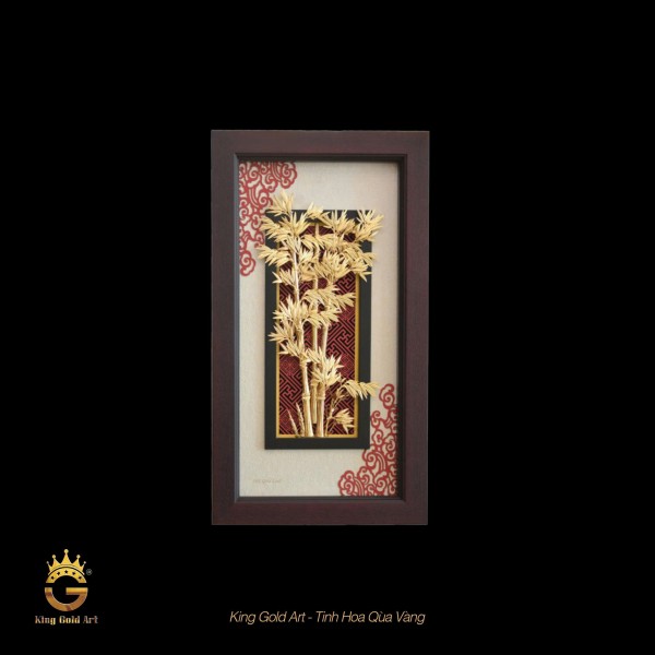 Tranh Trúc Quân Tử Dát Vàng – Biểu Tượng Chính Trực Trong Bộ Tranh Tứ Quý