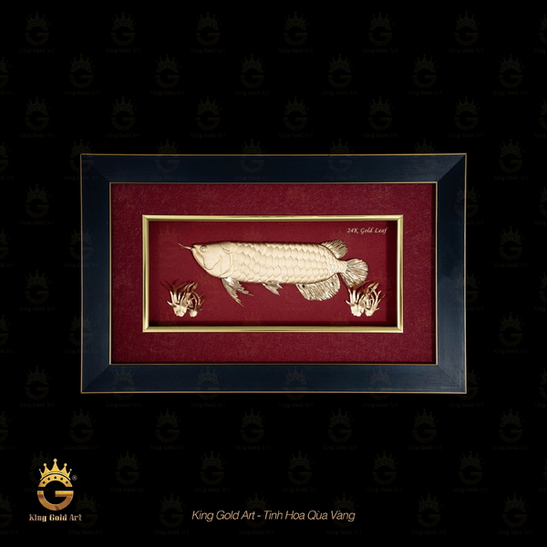 Tranh phong thủy: Cá Rồng Vàng