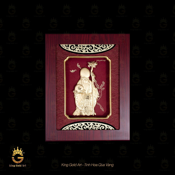 Tranh vàng phong thủy: Ông Thọ