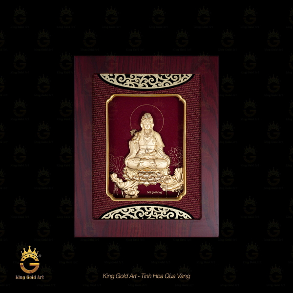 Tranh vàng: Quan Âm Bồ Tát