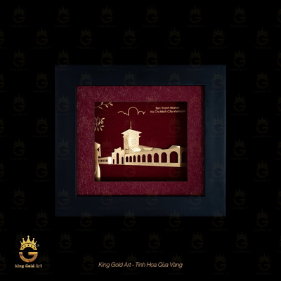 Tranh vàng mô hình: Chợ Bến Thành