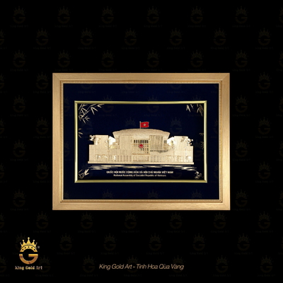 Tranh vàng mô hình: Tòa nhà Quốc Hội Mẫu 2