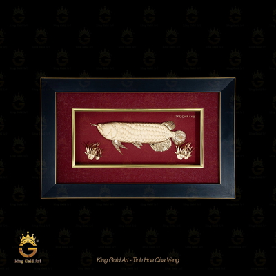 Tranh phong thủy: Cá Rồng Vàng