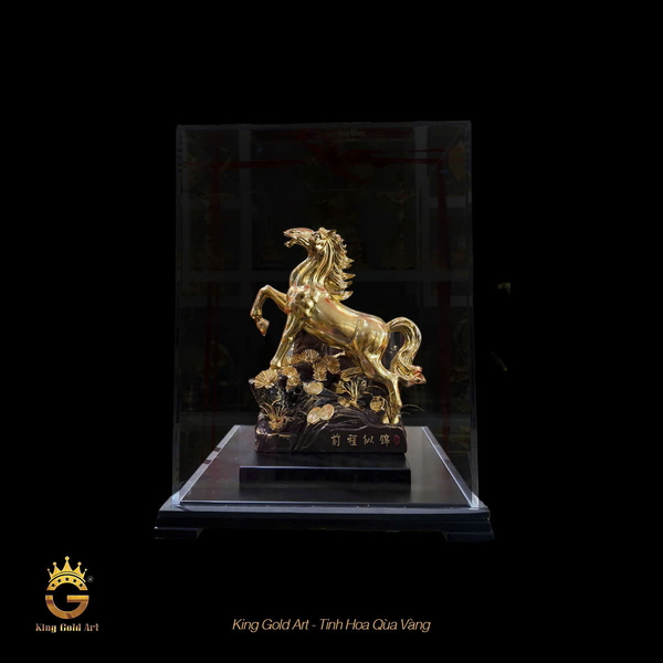 Tượng ngựa vàng tài lộc mẫu 13