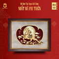 Tranh ngựa vàng Thiên Mã quà tặng sang trọng