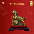 Tượng ngựa vàng tài lộc mẫu 2