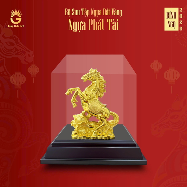 Quà Tết 2026 - Tượng Ngựa Phát Tài (Bắp cải vàng)