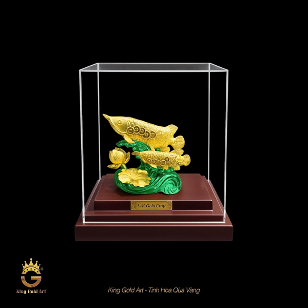 Song Ngư Liên Hoa mạ vàng: Quà tặng tinh hoa