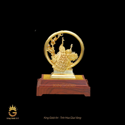 Tượng Uyên ương phú quý mạ vàng: món quà kỷ niệm ngày cưới ý nghĩa