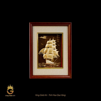 Tranh vàng Thuận Buồm Xuôi Gió mẫu 3