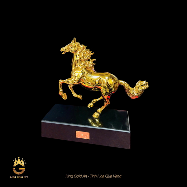 Tượng Ngựa Phong Thủy Dát Vàng