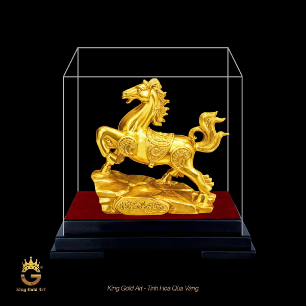 Tượng Ngựa mạ vàng Phi Mã 