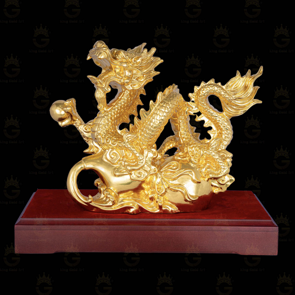 Tượng Rồng Mạ Vàng Quà Tặng Sếp Nữ Tuổi Thìn