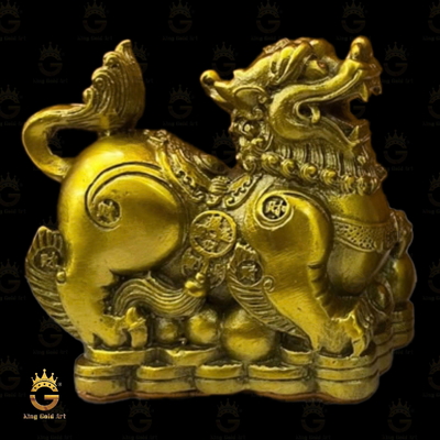 Tượng Tỳ Hưu Bằng Đồng Ngự Tiền Xu Chiêu Tài Tấn Bảo
