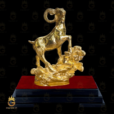 Tượng Dê Mạ Vàng - Quà Tặng Sang Trọng (có 2 kích thước)