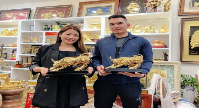Rước cặp Bò tài chính tặng Con Trai yêu