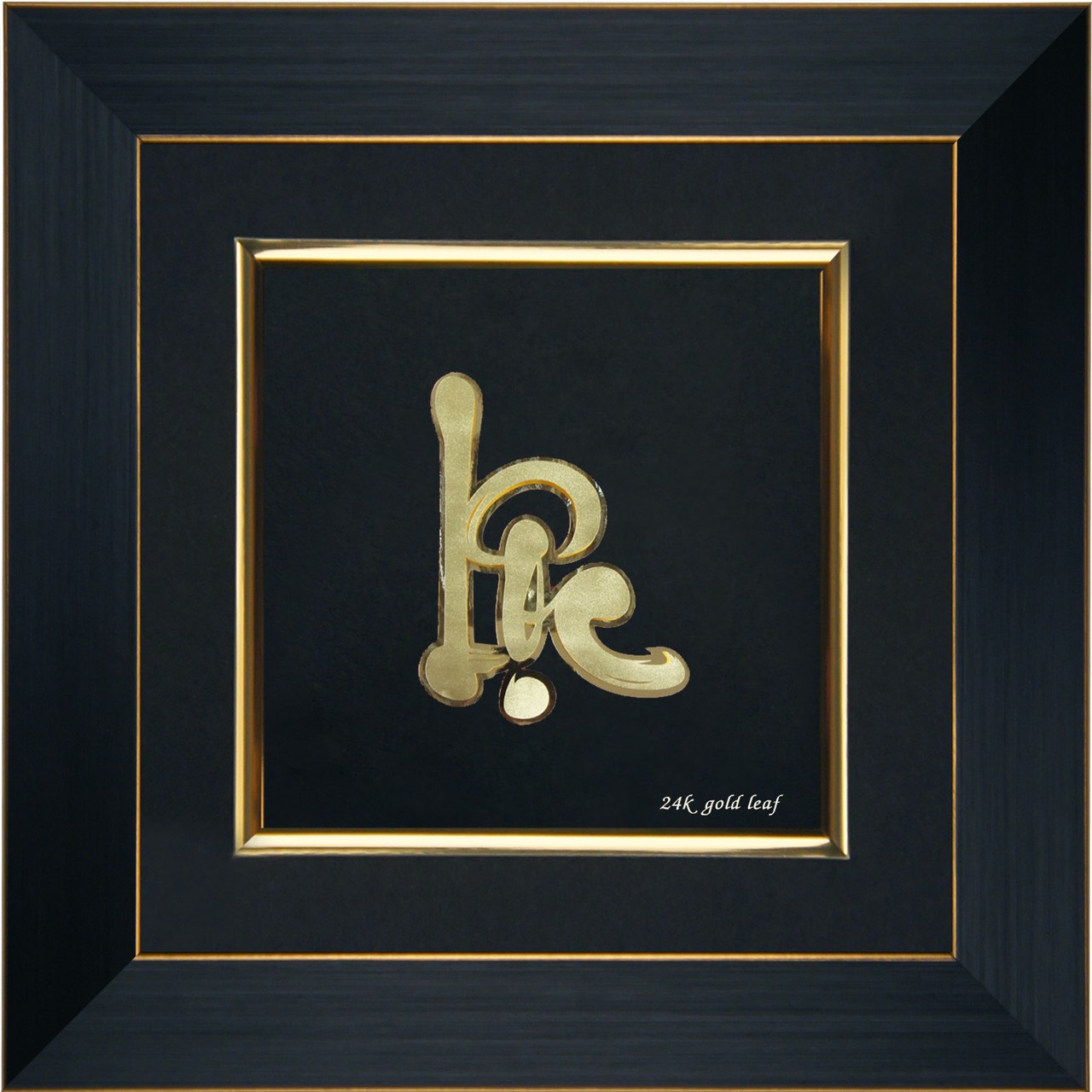 tranh chữ lộc dát vàng 24k