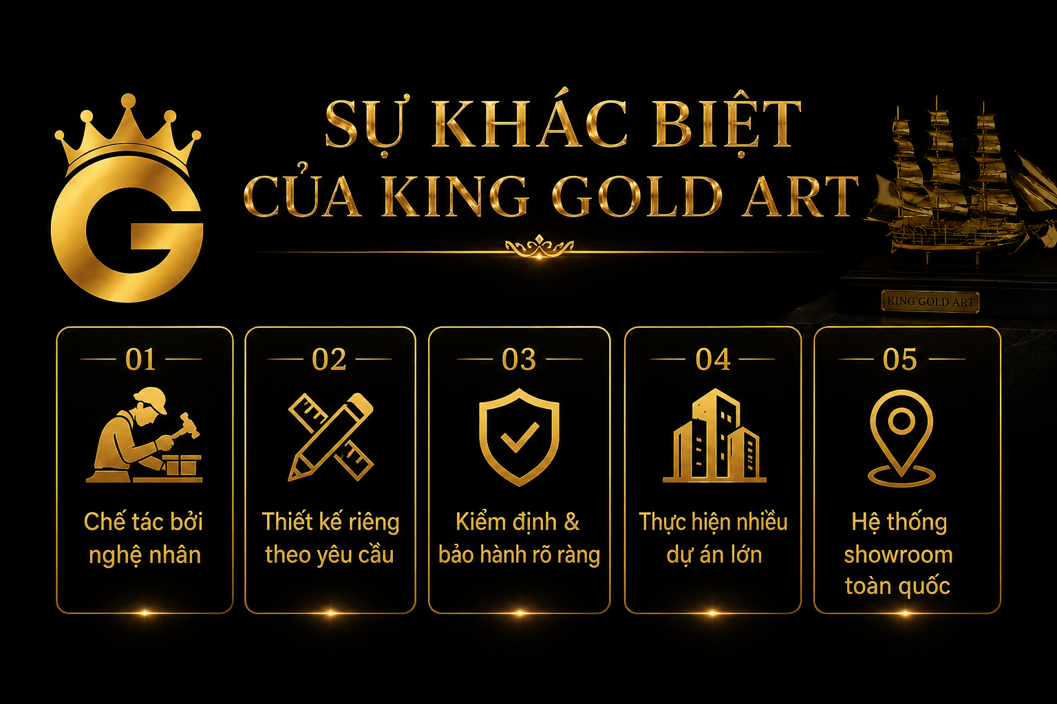 Sự khác biệt của King Gold Art