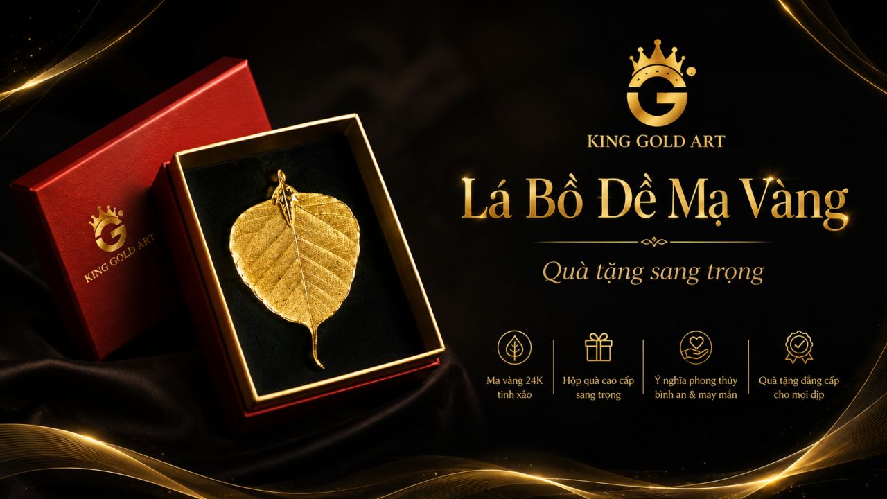 Hộp quà tặng Lá bồ đề - đem lại bình an & may mắn
