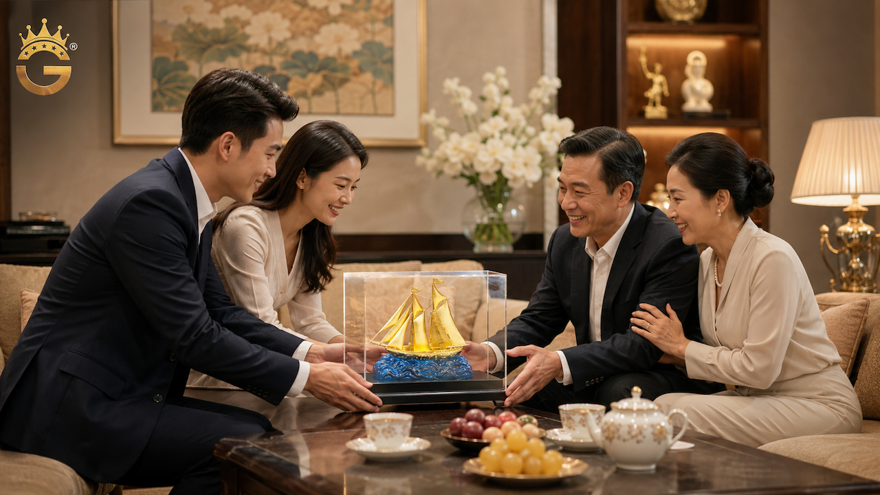 Tranh Thuận Buồm Xuôi Gió làm quà tặng tân gia