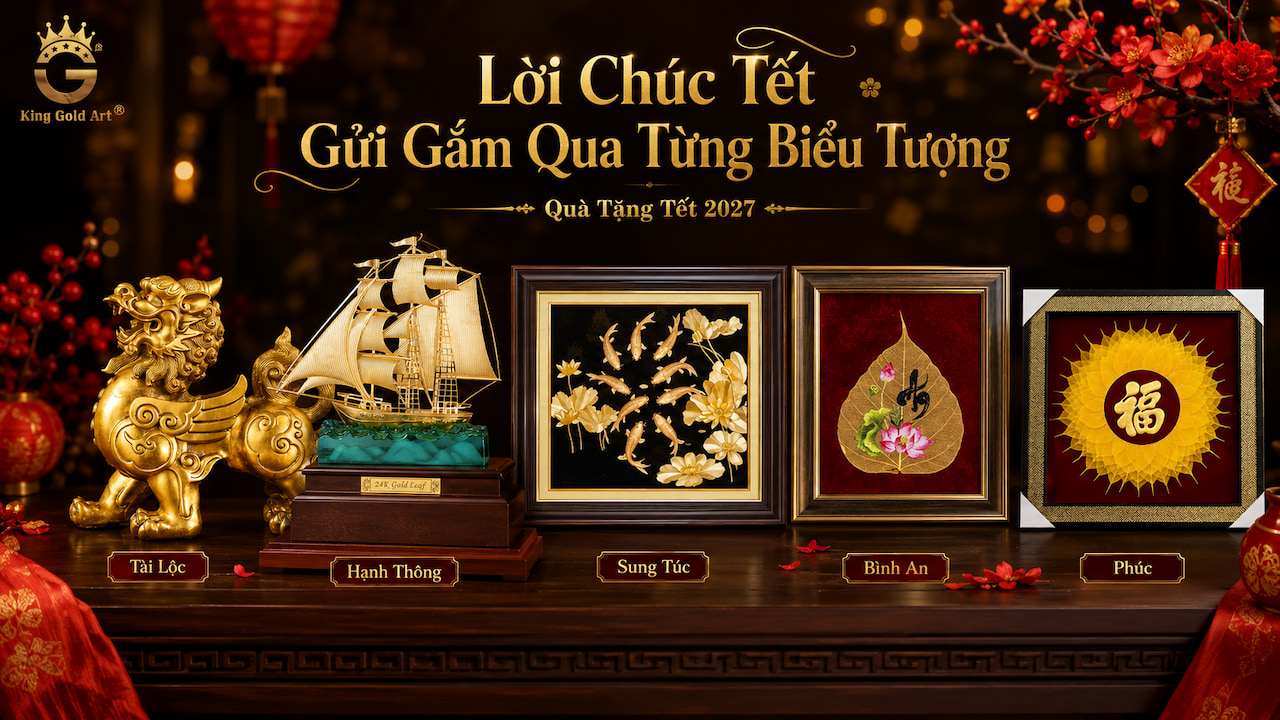 Quà Tết mang lời chúc tài lộc thành công và bình an