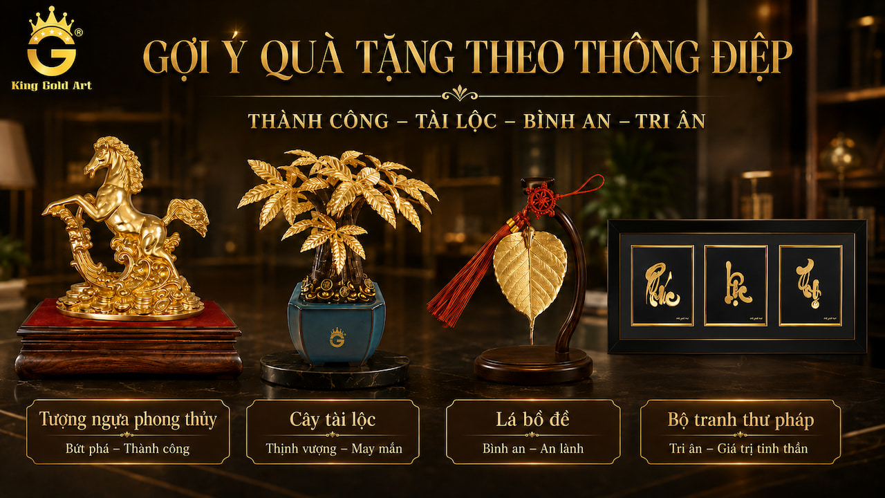 Các nhóm quà tặng nam theo thông điệp thành công tài lộc sức khỏe tri ân