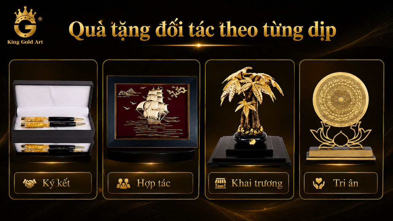 Quà tặng đối tác theo dịp ký kết khai trương và kỷ niệm hợp tác