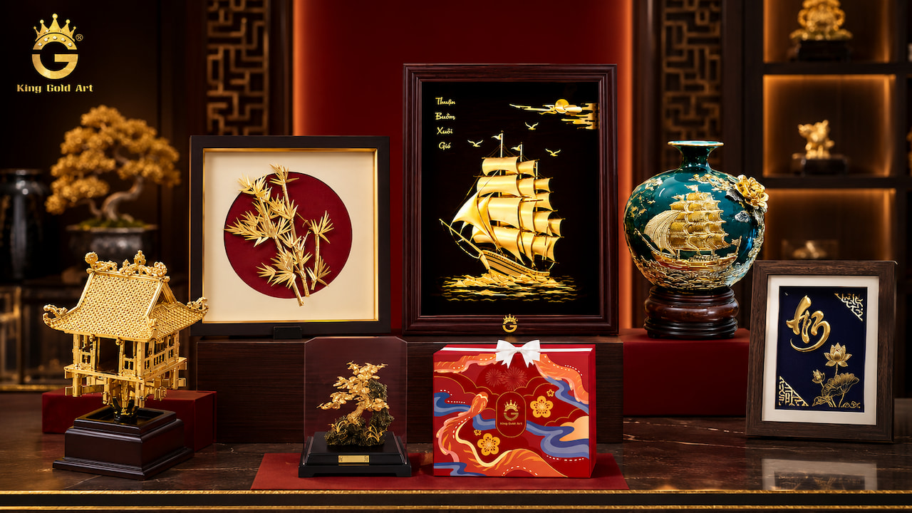 Bộ sưu tập quà tặng khách hàng tại King Gold Art