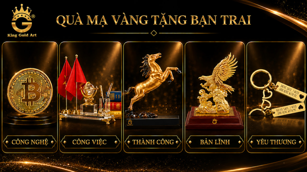 Quà mạ vàng tặng bạn trai sang trọng và ý nghĩa