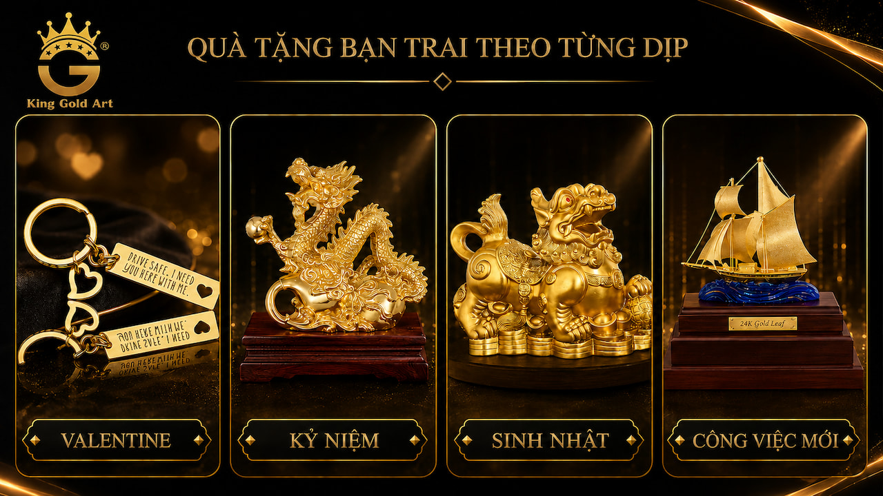 Tặng quà gì cho bạn trai theo từng dịp